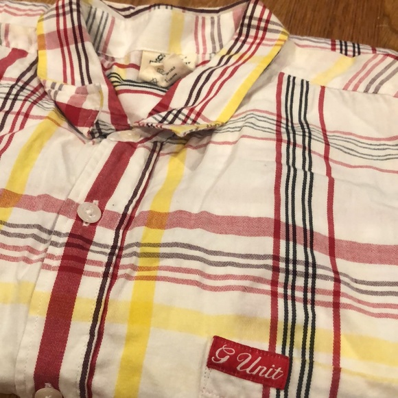 “G Unit” bright red, yellow and brown stripes on a white background. - Picture 4 of 4